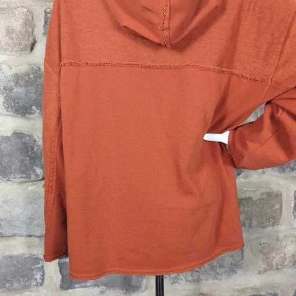 URBAN Outfitters Fletcher Sweatshirt Oversized Hoodie Woman's Size Small Orange - Picture 6 of 10